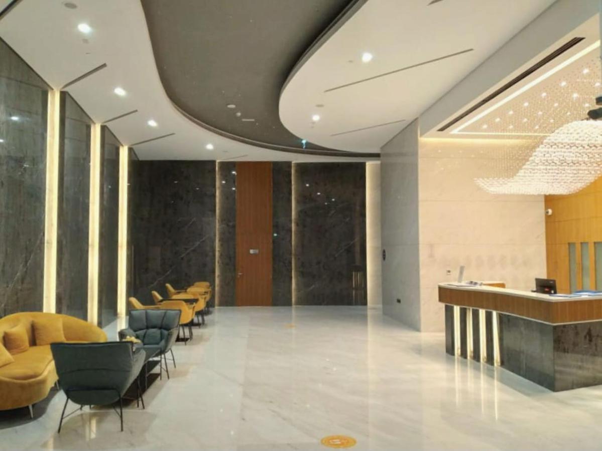 Elegant 2Br View With Rooftop Pool The Bay Dubai Eksteriør billede