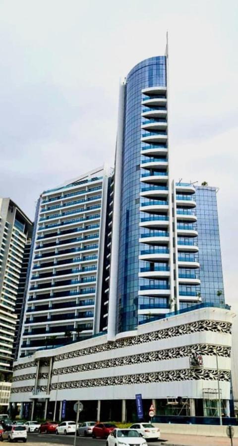 Elegant 2Br View With Rooftop Pool The Bay Dubai Eksteriør billede